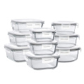 Airtight Glass Meal Prep Containers Food Storage Container microwave Glass Lunch Box with Lid